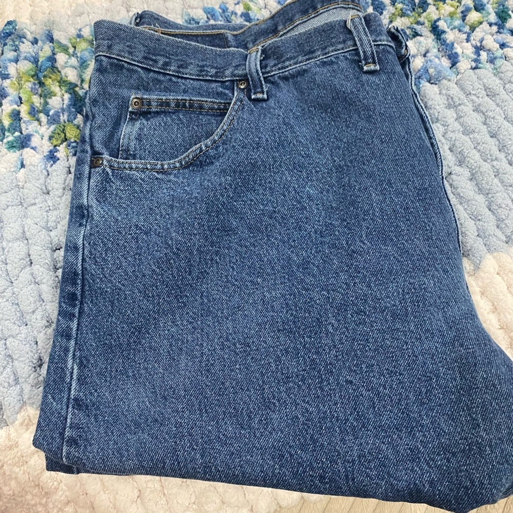 Wrangler Blue Relaxed Fit Jeans Classic Denim- Size men’s 44x30 (NWT) - Picture 8 of 10